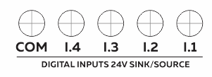 ESP-HMI-5C-CI Terminal Arrangement Digital Inputs