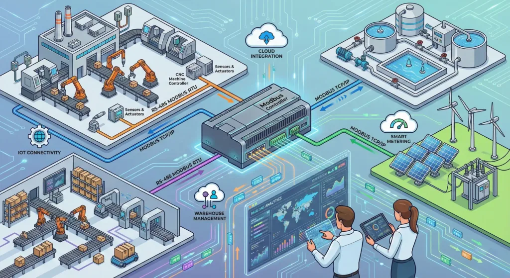 Real-World Applications of Modbus Controllers in Industrial Automation