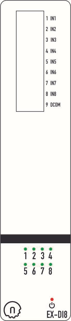 NORVI X-DI8 Terminal Arrangement