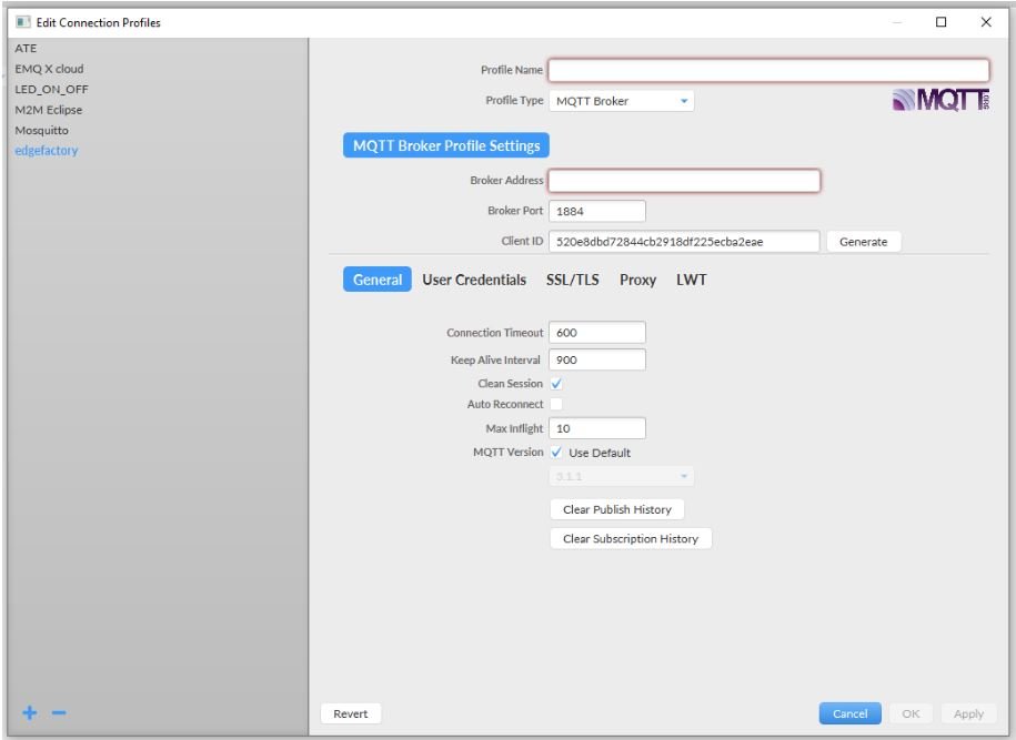 Configure the MQTT broker