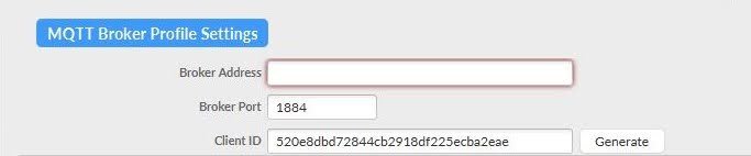 MQTT Broker settings