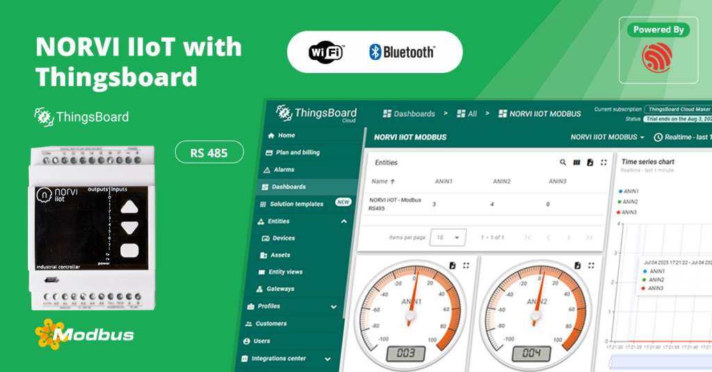 NORVI IIOT with Thingsboard_Modbus