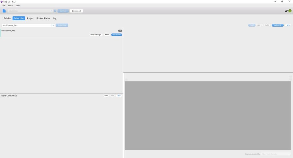 Subscribe to the MQTT topic