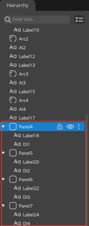 Hierarchy of digital inputs