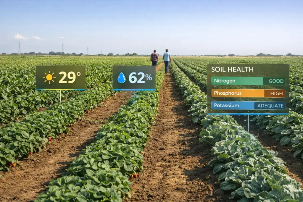 Monitor Soil, Climate, and Crops