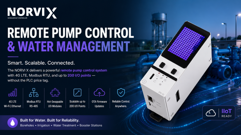 NORVI X - Remote Pump Control & Water Management System