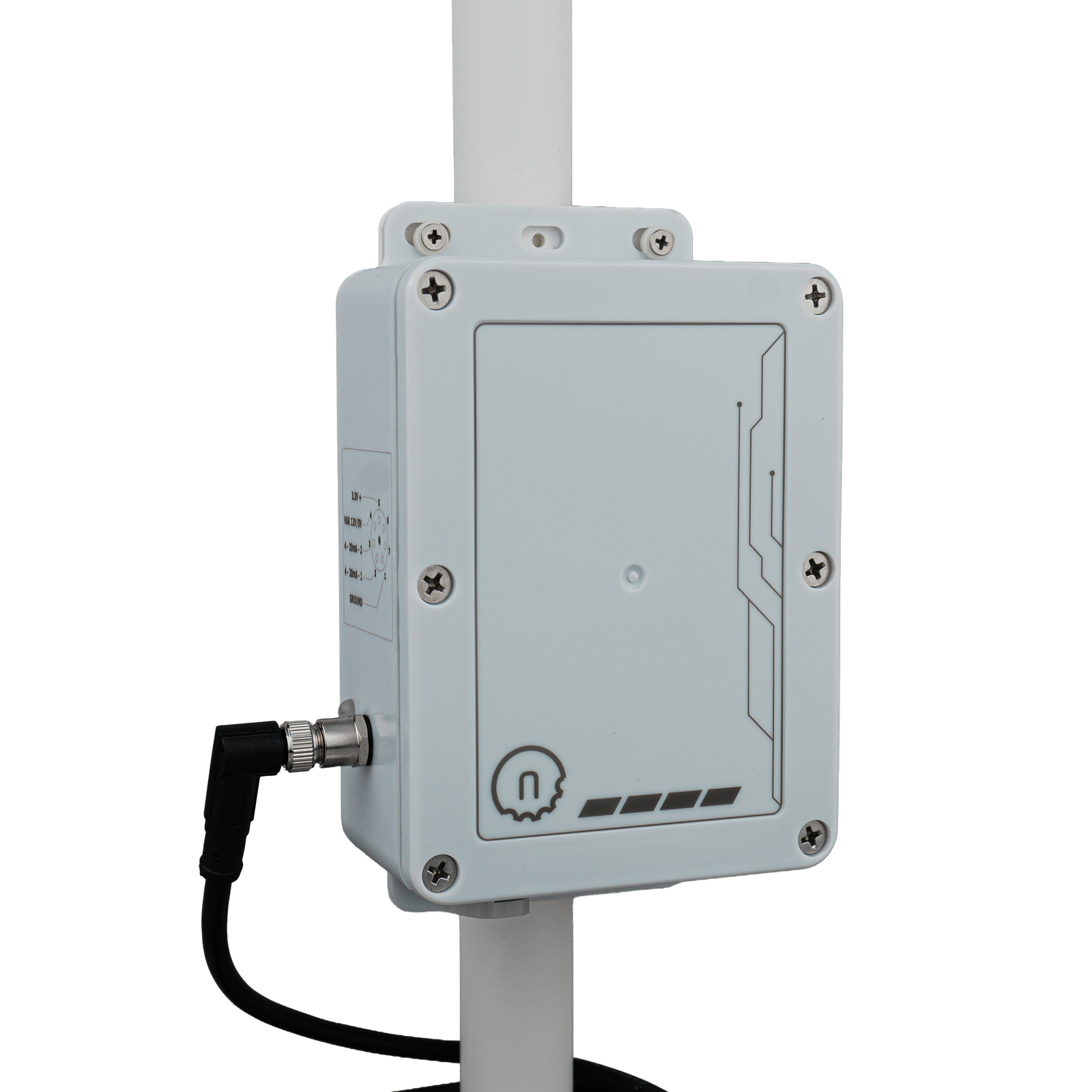 NORVI EC-M12 pole-mounted IP67 enclosure