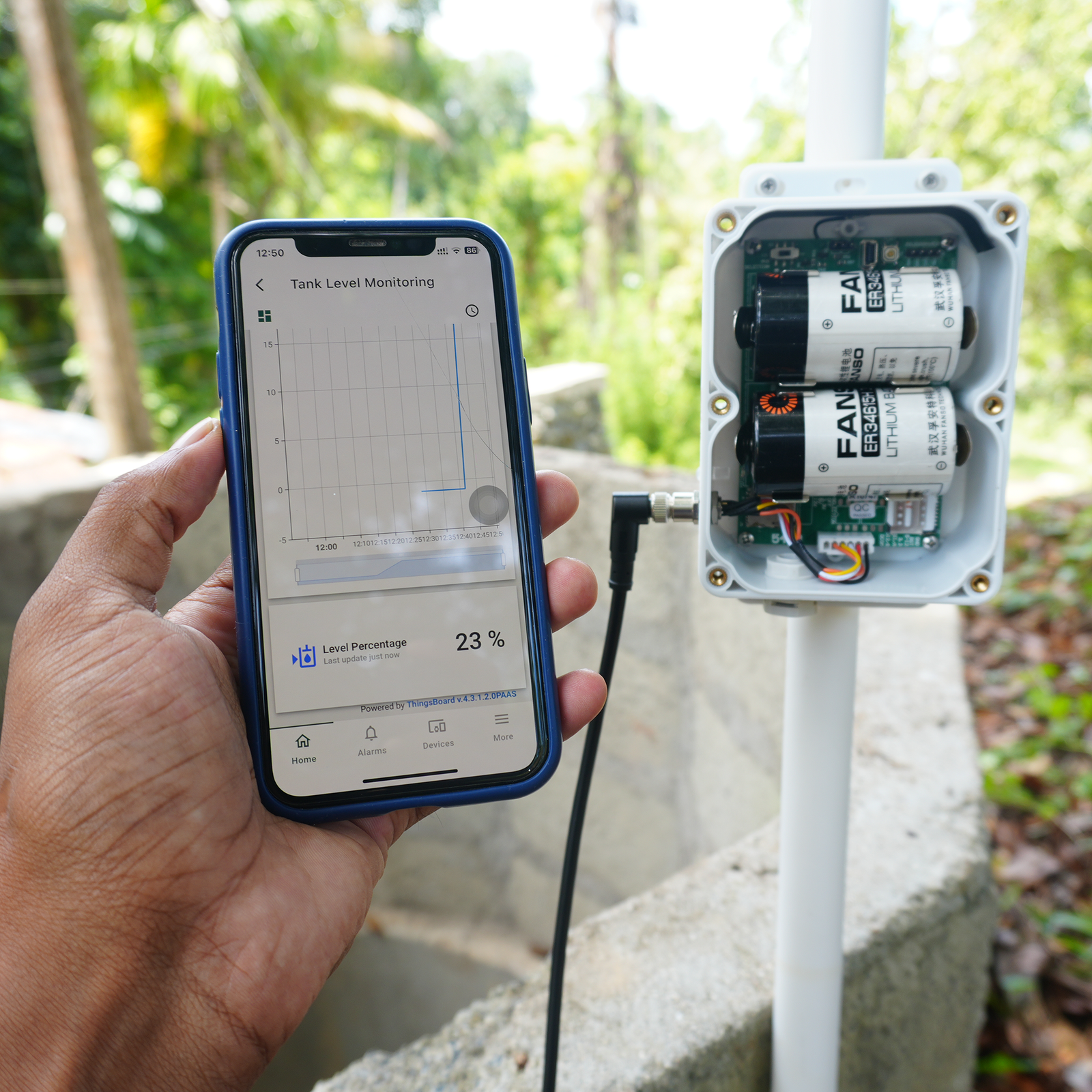 NORVI EC-M12 remote field monitoring installation
