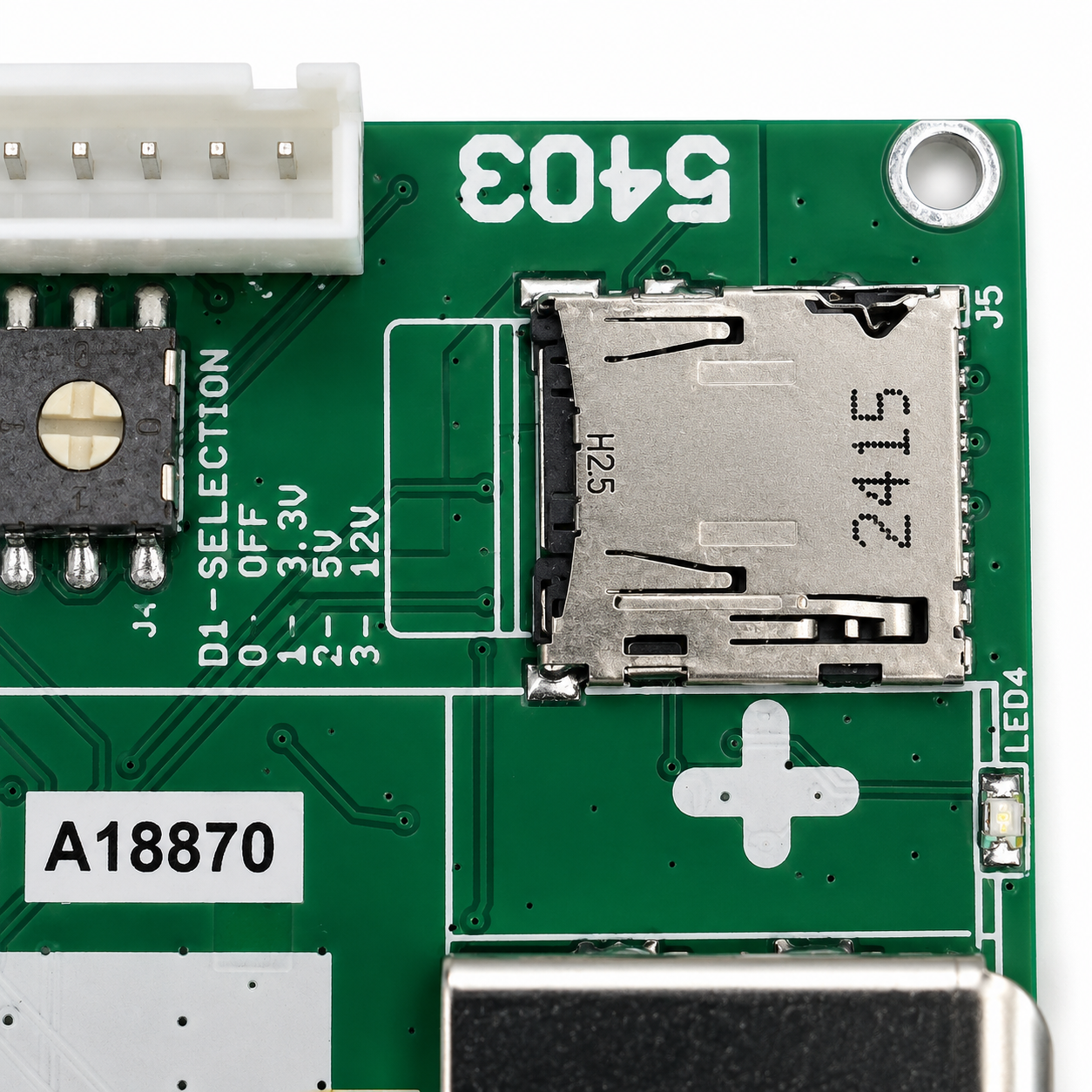 NORVI EC-M12 microSD storage and real-time clock