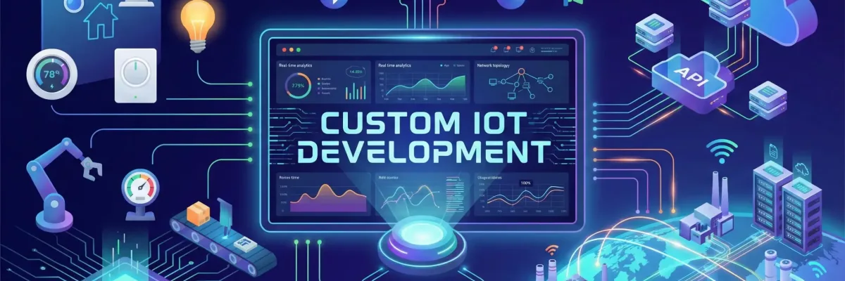 Custom IoT Development Transforming Industry 4.0 with Smart Solutions