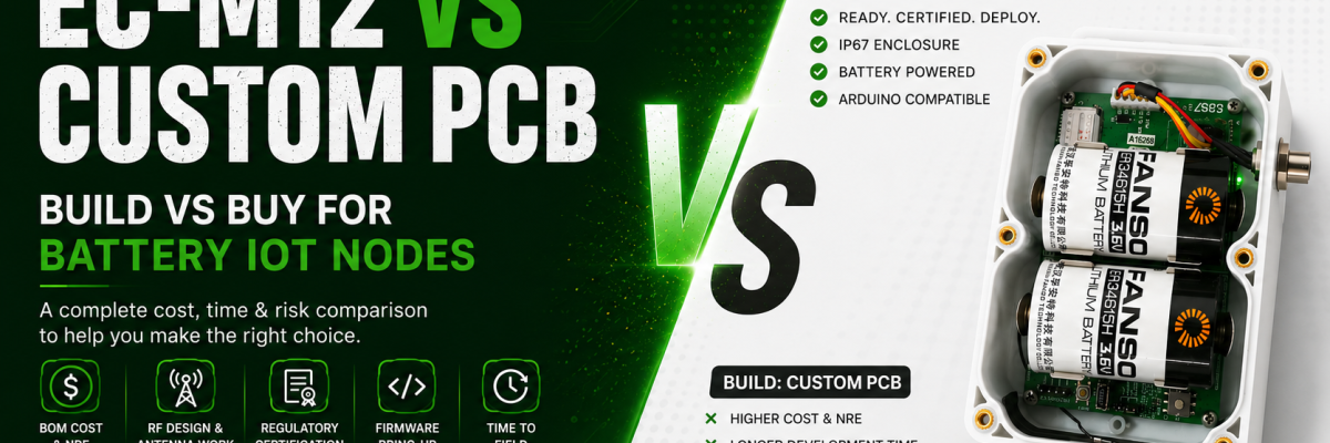 EC-M12 vs Custom PCB — Build vs Buy for Battery IoT Nodes
