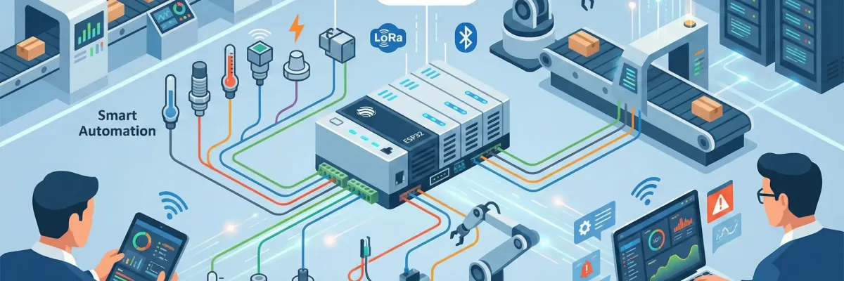 ESP32-Based Industrial Controllers Smart, Cost-Effective Automation for Industry 4.0