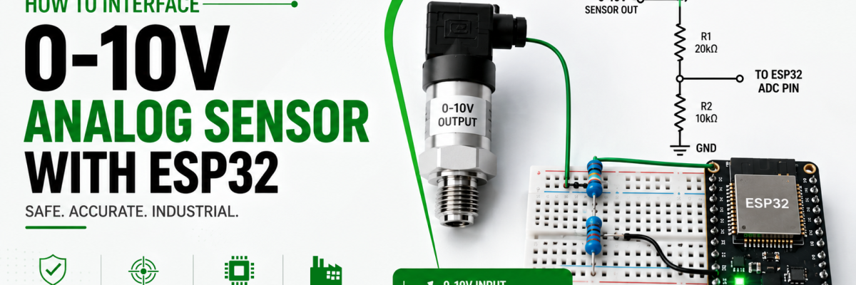 How to Interface a 0-10V Analog Sensor with ESP32 – Complete 2025 Guide