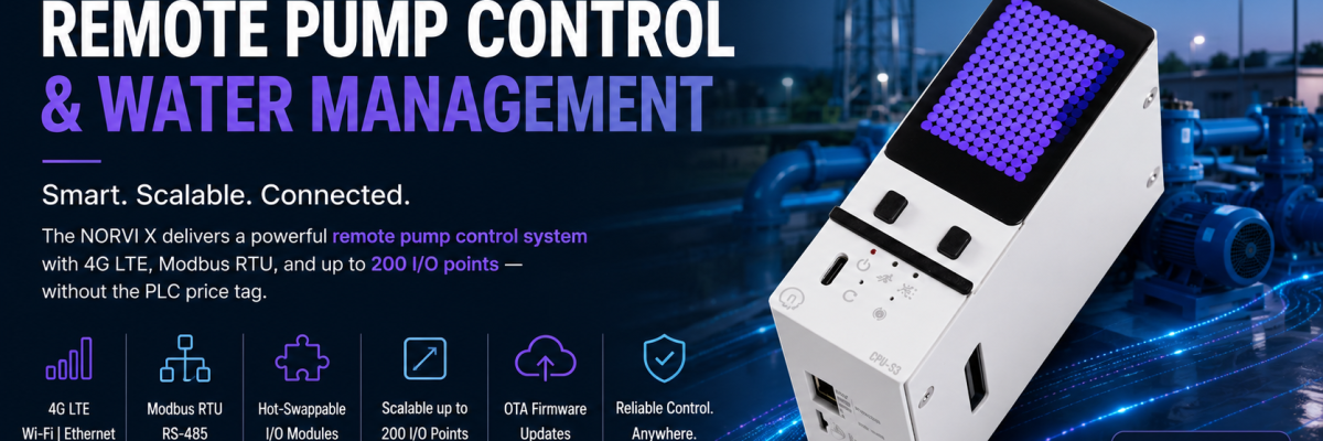 NORVI X - Remote Pump Control & Water Management System